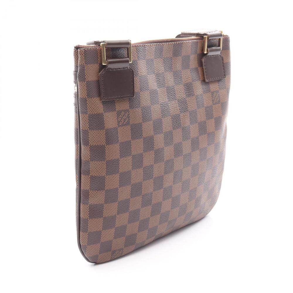 Louis Vuitton Pochette Bosphore Shoulder Bag Canvas Leather Damier Brown